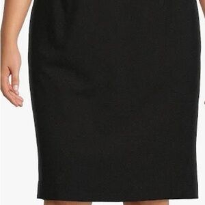84-Calvin Klein Classic Black Pencil Skirt